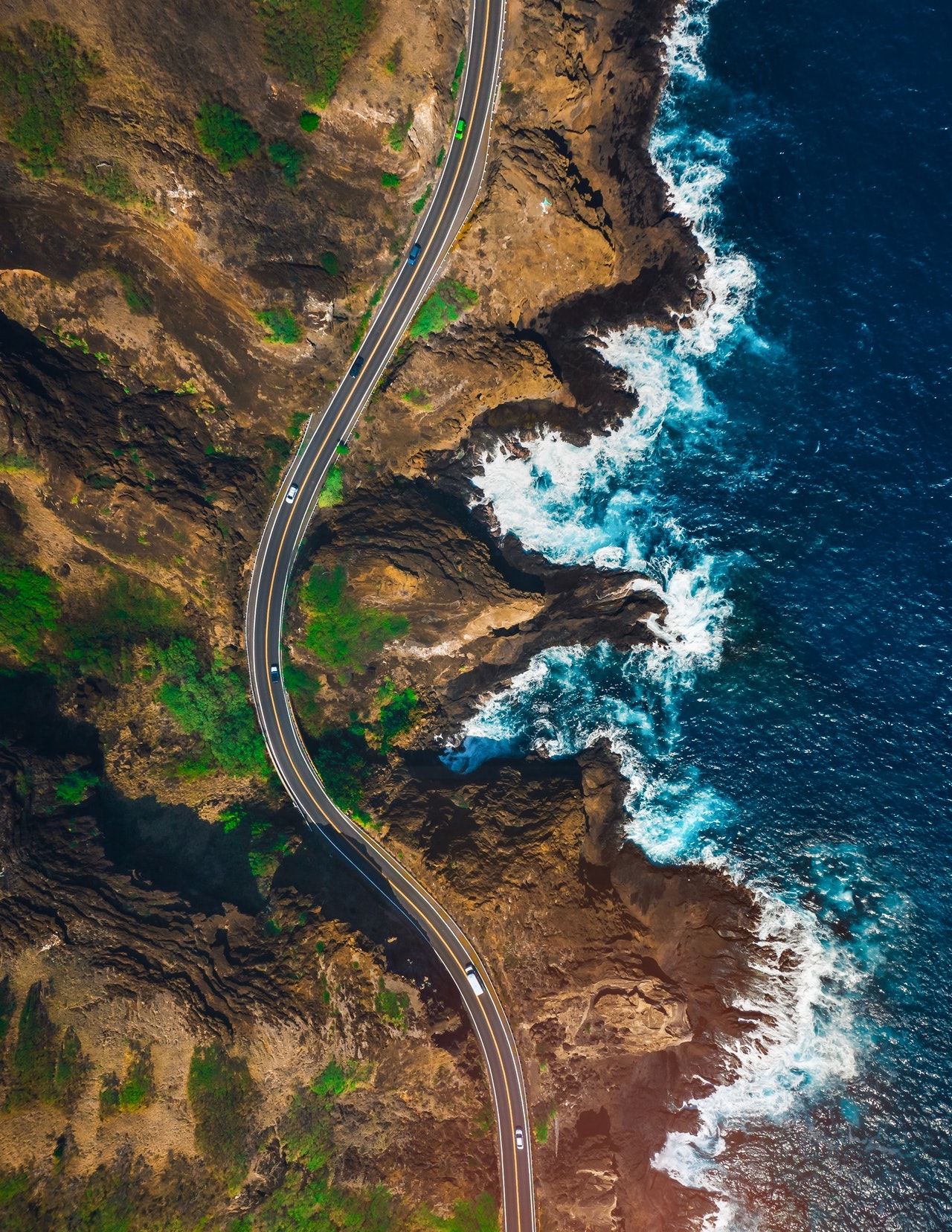Island with street footage